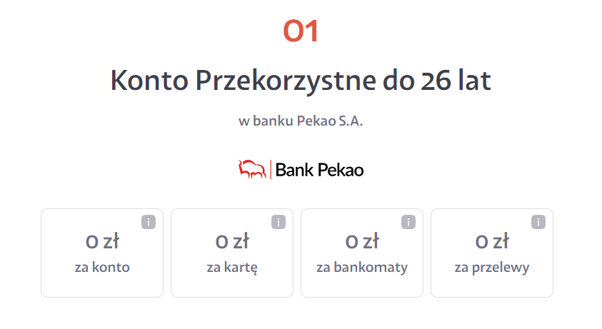 Konto studenckie od banku Pekao S.A.
